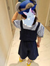 G.DUCKKIDS兔子警官兒童衣服瘋狂動物城服裝朱迪cos女童套裝夏季工裝三件套 三件套送領帶 120 （建議身高110cm  6-7歲）c 曬單實拍圖