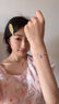 中國黃金S925銀手鏈女玉髓平安扣碎碎銀招財納福手串送女生七夕情人節(jié)禮物 【京速達】招財平安扣玉髓手鏈 曬單實拍圖