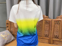 嘉蝶龍舟服運動(dòng)套裝男女短袖龍紋班服團隊服訓練服端午劃龍船比賽衣服 藍色短褲套裝 l 曬單實(shí)拍圖
