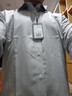 雅戈爾（YOUNGOR）長(cháng)袖襯衫男DP免燙系列全棉面料免燙易打理抗皺平整有型 灰色，格子 41 曬單實(shí)拍圖