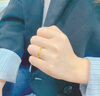 中國黃金（CHINA GOLD）碎碎冰黃金戒指女士足金櫻花對戒首飾國慶中秋節禮物送女友老婆 9#足金櫻花戒指約1.1g 曬單實(shí)拍圖