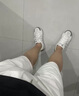 羅蒙（ROMON）休閑短褲男夏季薄款刺繡直筒休閑五分褲子男時尚百搭潮流大褲衩男 白色 XL 建議135-150斤 曬單實拍圖