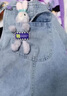 G.DUCKKIDS童裝女童套裝夏季新款兒童衣服時(shí)尚中大童牛仔背帶褲薄款女孩短袖 長(zhǎng)褲整套 160 建議13~14歲【150-160cm】 曬單實(shí)拍圖