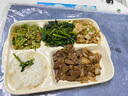佩爾森陶瓷分格餐盤大人家用減脂月子餐分隔食堂孕婦兒童早餐分餐盤餐具 【奶油色】五格分餐盤-升級(jí)款 曬單實(shí)拍圖