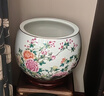 收藏天下景德鎮(zhèn)陶瓷器聚寶盆家居客廳玄關(guān)裝飾品辦公室桌面擺件喬遷送禮品 榮華富貴+底座+證書 高度21cm-順豐包郵 曬單實拍圖