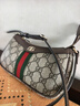 GUCCI古馳Ophidia系列迷你肩背包[新款][七夕禮物] 米色和深棕色 均碼 曬單實(shí)拍圖