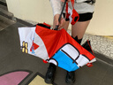 HelloKitty兒童雨傘自動凱蒂貓女孩小學生上學專用黑膠遮陽晴雨傘 【波點KT貓】兩用晴雨傘 8骨 曬單實拍圖
