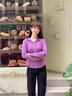 谷卓詩(shī)連帽拉鏈衛衣女薄款2025春秋新款修身短款開(kāi)衫小個(gè)子洋氣長(cháng)袖上衣紫色M （建議96-105斤） 曬單實(shí)拍圖