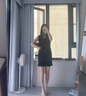 允橘吊帶連衣裙裙子女夏季2025新款小個子顯瘦黑色純欲沙灘包臀裙性感 純欲辣妹黑色包臀連衣裙 M 建議90-105斤 曬單實拍圖