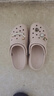 卡駱馳（crocs）經(jīng)典云朵clog洞洞鞋女鞋戶外涼鞋拖鞋厚底涼拖 206750-6UR W7 曬單實(shí)拍圖
