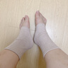 威爾基純棉足跟襪套腳踝套護具腳腕保暖護腳后跟護腳腕全棉冬季腳踝騎行 駝色【棉款】 體重90-180斤 18CM 一對裝 曬單實(shí)拍圖