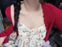 伊燦超閃鑲鉆吊墜項鏈女小眾設(shè)計網(wǎng)紅氣質(zhì)鎖骨鏈2025新款爆款時尚頸鏈 水滴鑲鉆項鏈 曬單實拍圖