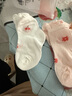 兔兔大文嬰兒襪子夏季薄款0-1歲女寶寶3透氣棉襪6-12個月兒童網(wǎng)眼彈力花邊 櫻桃混色4雙裝 0-1歲 曬單實拍圖