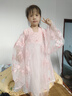 歐育兒童漢服女童夏秋溫柔超仙連衣裙新款洋氣國風(fēng)女孩生日禮物演出服 粉色超仙刺繡連衣裙 常規 B1517 120 【建議身高110-120cm】 曬單實(shí)拍圖