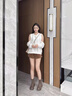 CHERY KALLY【晨靄竹影】氣質(zhì)一體襪靴女2025新款舒適復(fù)古厚底彈力靴女士靴子 卡其色 Khaki 35 曬單實(shí)拍圖