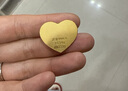 中國珠寶黃金愛(ài)心金條AU9999送老婆足金心形金塊七夕情人節送女友生日禮物 愛(ài)心金塊 13.14g（代寫(xiě)賀卡） 曬單實(shí)拍圖