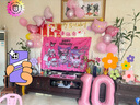 多美憶生日場(chǎng)景布置女孩數字生日氣球道具氛圍布置兒童派對裝飾粉色1 曬單實(shí)拍圖