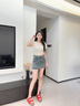 AU&MU2025夏季新款拖鞋女百搭外穿軟底不累腳涼鞋真皮一腳蹬厚底勃肯鞋 胭脂紅【牛皮】 2099 37 曬單實(shí)拍圖