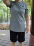 安踏冰絲運(yùn)動(dòng)套裝男女同款夏季速干衣短袖短褲情侶款籃球服跑步健身服 -3云霄藍(lán)【套裝】 L/175 曬單實(shí)拍圖
