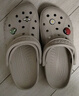 crocs卡駱馳洞洞鞋貝雅男鞋女鞋輕便耐磨一腳蹬拖鞋休閑鞋|10126 卵石色-2V3 39 (240mm) 曬單實(shí)拍圖