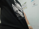 回力（Warrior）純棉t恤男夏季復(fù)古國(guó)潮重磅短袖男士寬松大碼運(yùn)動(dòng)半袖 黑色 2XL  曬單實(shí)拍圖