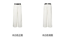 詩(shī)凡黎（'SEIFINI）【解壓褲】詩(shī)凡黎星光璀璨細(xì)閃牛仔褲25夏新款高腰輕薄直筒闊腿褲 本白色 M 曬單實(shí)拍圖