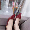 貞喜氣 涼鞋女高跟鞋2025夏季新款細跟氣質(zhì)百搭女士性感涼拖鞋 38 【紅色】 曬單實(shí)拍圖
