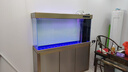 玉弘杰龍魚缸客廳大型水族箱底濾超白玻璃家用隔斷生態(tài)金魚缸自動免換水 金拉絲+香檳金 80*40*160cm 曬單實拍圖