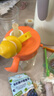 皇寵兒童牛奶杯1-3歲吸管杯寶寶喝水泡奶杯帶手柄學(xué)飲杯 里瑟橙330ml 曬單實(shí)拍圖