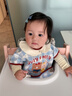 JULY MOLY兒童吃飯圍兜防水夏季寶寶罩衣男女小孩短袖輔食圍裙反穿護衣嬰兒 童趣玩伴短袖 M碼 【12-24個(gè)月】 曬單實(shí)拍圖