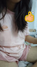 都市麗人女士睡衣女100%純棉短袖短褲春夏季帶胸墊全棉女士家居服女可外穿 曬單實拍圖
