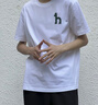 HAZZYS男裝 2025夏季款休閑男上衣大Logo圓領(lǐng)短袖T恤男ASTZE0CBX70 白色WT XL （180/100A 50） 曬單實(shí)拍圖