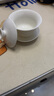 金鑲玉 功夫茶具茶壺 蓋碗羊脂玉白瓷大號(hào)家用泡茶碗 甜白蓋碗 曬單實(shí)拍圖