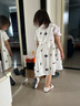G.DUCKKIDS女童棉連衣裙夏季2025新款韓版兒童裙子網(wǎng)紅洋氣吊帶 白色 碧丹連衣裙 110 cm 曬單實(shí)拍圖