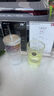 星巴克（Starbucks）杯子玻璃杯 高顏值玻璃吸管杯 大容量桌面 咖啡水杯 男女士送禮 幻彩女神款玻璃吸管杯550ml 曬單實拍圖