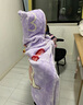 無(wú)印良品小學(xué)生珊瑚絨毛毯毛巾被披肩毯沙發(fā)毯教室空調午睡毯斗篷四季可用 小粉喵【可披可蓋 不掉毛 不起球】 103X106cm【教室趴睡 居家蓋毯】 曬單實(shí)拍圖