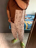 俞兆林（YUZHAOLIN）中老年女裝春秋大碼2025新款寬松亞麻休閑棉麻兩件套洋氣媽媽夏裝 咖色 L 建議125-145斤 曬單實拍圖