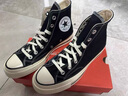 匡威（Converse）官方 寬版1970S經典帆布男女休閑運動鞋黑色162050C 常規(guī)鞋型/162050C 41.5 曬單實拍圖