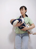 京厽嬰兒腰凳背帶輕便四季多功能抱娃背帶兩用省力抱娃解放雙手 時尚款深海藍(lán) 曬單實(shí)拍圖