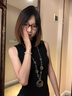鹿珊伍毛衣鏈復(fù)古辣妹風(fēng)蝴蝶串珠長款項鏈女鎖骨頸鏈民族風(fēng)旅游拍照配飾 多彩蝴蝶印花銀色底吊墜 曬單實拍圖