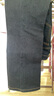 無(wú)印良品（MUJI）女式 彈力 牛仔 喇叭褲 (股下77cm) 女款褲子春季丹寧回潮 深藏青色 25inch 165/62A 曬單實(shí)拍圖