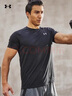 安德瑪（UNDERARMOUR）短袖T恤男 25夏季新款運(yùn)動(dòng)服跑步健身訓(xùn)練打底衫彈力透氣圓領(lǐng)T恤 【彈力快干】【Tech面料】主推款 L (175/96A) 曬單實(shí)拍圖