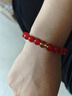 中國(guó)黃金（CHINA GOLD）紅瑪瑙手串男女款招財(cái)轉(zhuǎn)運(yùn)珠黃水晶手七夕情人節(jié)禮物送女朋友老婆 黃水晶款【8mm】?jī)?yōu)選曜晶級(jí)冰種紅瑪瑙 曬單實(shí)拍圖