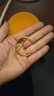 中國(guó)黃金（CHINA GOLD）黃金手鐲寶寶金手鐲足金光圈推拉款百日禮兒童滿月周歲出生禮 【今/次日達(dá)】寶寶手鐲【單只】 曬單實(shí)拍圖