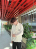 名創(chuàng)優(yōu)品（MINISO）燈芯絨襯衫男款春秋翻領(lǐng)長袖外套青少年簡約工裝襯衣 淺米 XL 曬單實拍圖