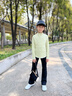 moonkids女童速干長(zhǎng)袖T恤2025秋季新款兒童防曬運(yùn)動(dòng)上衣半拉鏈訓(xùn)練打底衫 19629姜黃色運(yùn)動(dòng)衣 120 cm 曬單實(shí)拍圖