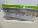 京東京造 冰塊模具 大冰塊制冰模具冰格軟膠底一鍵脫模 綠色單層4格 曬單實(shí)拍圖
