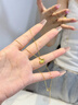 傾愛黃金項鏈女999足金銀杏葉吊墜三生有幸套鏈送女友生日禮物 三生有幸黃金吊墜-贈925閃歐鏈 曬單實拍圖