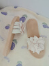 拖鞋女夏季外穿防滑花朵軟底居家平底學(xué)生韓版甜美時(shí)尚時(shí)尚沙灘鞋 白色 40-41 曬單實(shí)拍圖