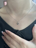 COISE鉑金PT950鉑金皇冠吊墜項(xiàng)鏈女款百搭白金鎖骨鏈畢業(yè)生日禮物 皇冠鉑金套鏈 曬單實(shí)拍圖